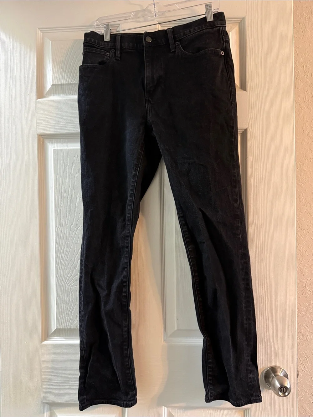 J.Crew Flex Slim Men’s Black Stretch Jeans Size 33x32 Modern Fit Denim